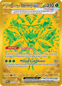 pokemon s v prismatic evolutions teal mask ogerpon ex 177 131 secret rare