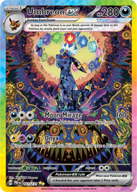 pokemon s v prismatic evolutions umbreon ex 161 131 special illustration rare