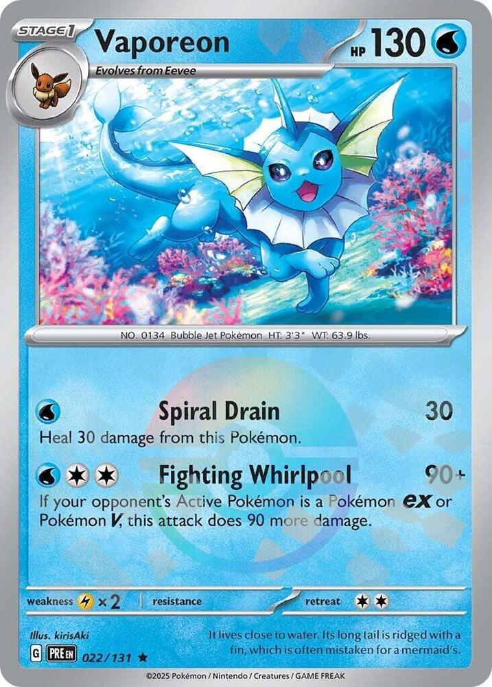 Vaporeon - 022-131 (Poke Ball)