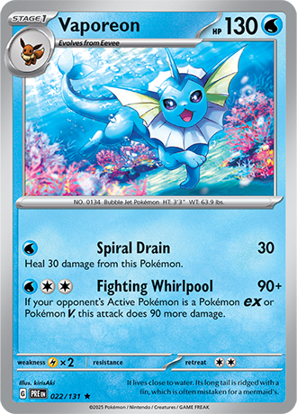 Vaporeon - 022-131 (RH)