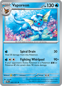 pokemon s v prismatic evolutions vaporeon 022 131 rh