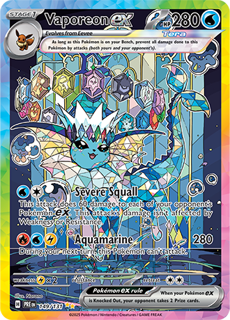 Vaporeon EX - 149-131 - Special Illustration Rare