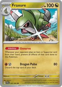 pokemon s v shrouded fable fraxure 045 064