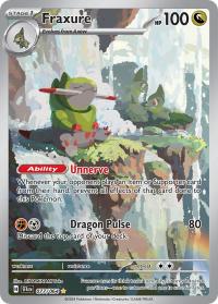 pokemon s v shrouded fable fraxure 077 064 illustration rare