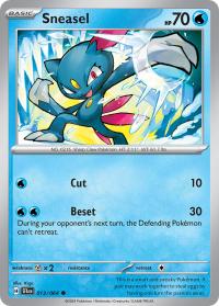 pokemon s v shrouded fable sneasel 013 064