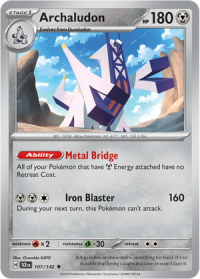 pokemon s v stellar crown archaludon 107 142