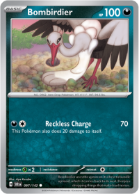 pokemon s v stellar crown bombirdier 097 142