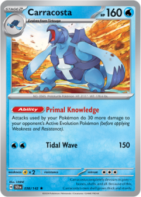 pokemon s v stellar crown carracosta 038 142