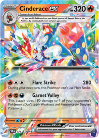 pokemon s v stellar crown cinderace ex 028 142