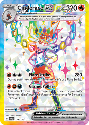 Cinderace EX - 157-142 - FULL ART