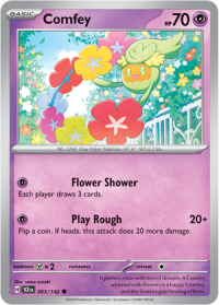 pokemon s v stellar crown comfey 063 142