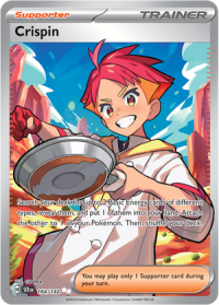 pokemon s v stellar crown crispin 164 142 full art