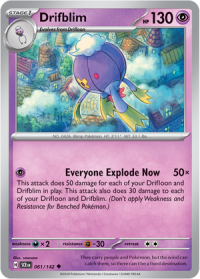 pokemon s v stellar crown drifblim 061 142