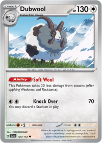 pokemon s v stellar crown dubwool 125 142