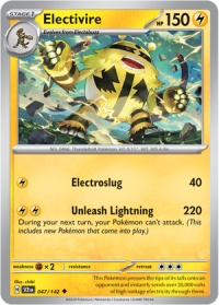 pokemon s v stellar crown electivire 047 142