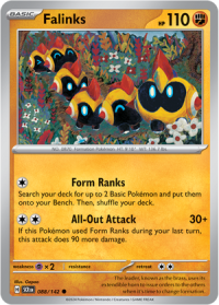 pokemon s v stellar crown falinks 088 142