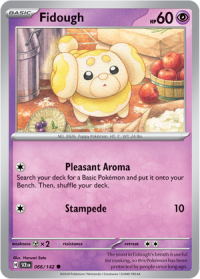 pokemon s v stellar crown fidough 066 142