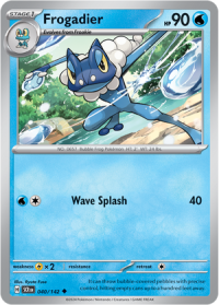 pokemon s v stellar crown frogadier 040 142