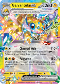 pokemon s v stellar crown galvantula ex 051 142
