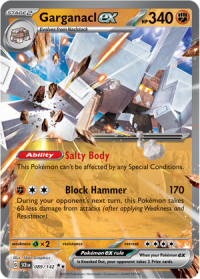 pokemon s v stellar crown garganacl ex 089 142