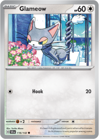 pokemon s v stellar crown glameow 116 142