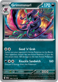 pokemon s v stellar crown grimmsnarl 096 142