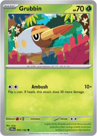 pokemon s v stellar crown grubbin 009 142