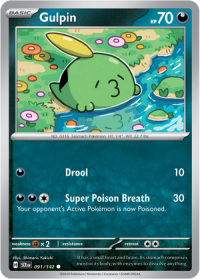 pokemon s v stellar crown gulpin 091 142