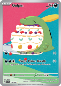 pokemon s v stellar crown gulpin 154 142 illustrator rare