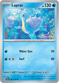 pokemon s v stellar crown lapras 031 142