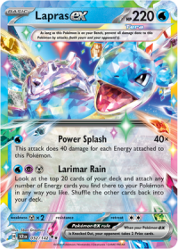 pokemon s v stellar crown lapras ex 032 142