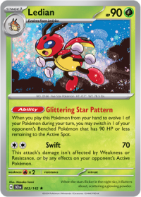 pokemon s v stellar crown ledian 003 142