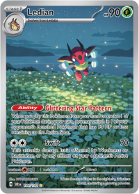 pokemon s v stellar crown ledian 144 142 illustrator rare
