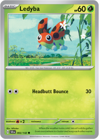 pokemon s v stellar crown ledyba 002 142