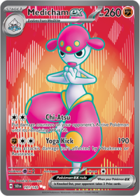 pokemon s v stellar crown medicham ex 161 142 full art