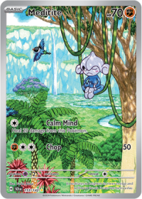 pokemon s v stellar crown meditite 153 142 illustrator rare