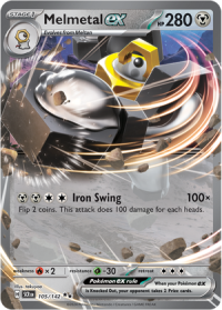 pokemon s v stellar crown melmetal ex 105 142