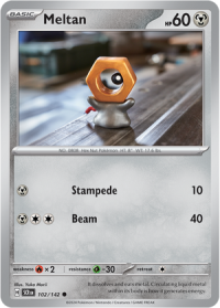 pokemon s v stellar crown meltan 102 142