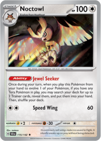 pokemon s v stellar crown noctowl 115 142