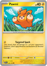 pokemon s v stellar crown pawmi 056 142