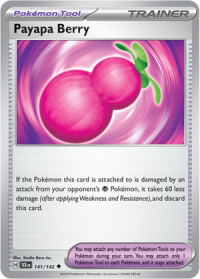 pokemon s v stellar crown payapa berry 141 142 rh