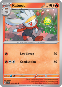 pokemon s v stellar crown raboot 027 142