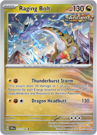 pokemon s v stellar crown raging bolt 111 142