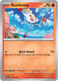 pokemon s v stellar crown scorbunny 026 142