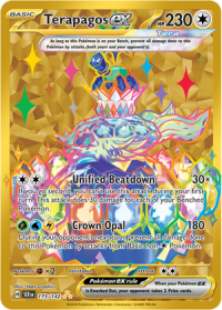 pokemon s v stellar crown terapagos ex 173 142 secret rare