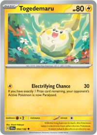 pokemon s v stellar crown togedemaru 054 142