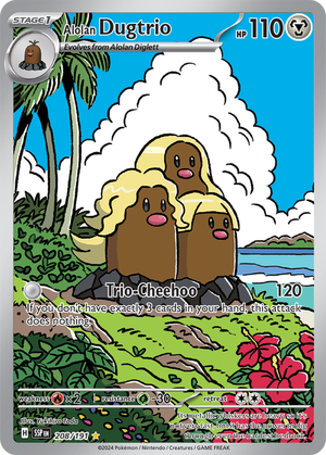 Alolan Dugtrio - 208-191 - Illustrator Rare