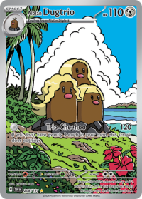 pokemon s v surging sparks alolan dugtrio 208 191 illustrator rare