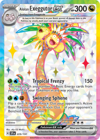 pokemon s v surging sparks alolan exeggutor ex 225 191 full art