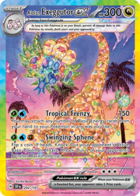 pokemon s v surging sparks alolan exeggutor ex 242 191 special illustrator rare